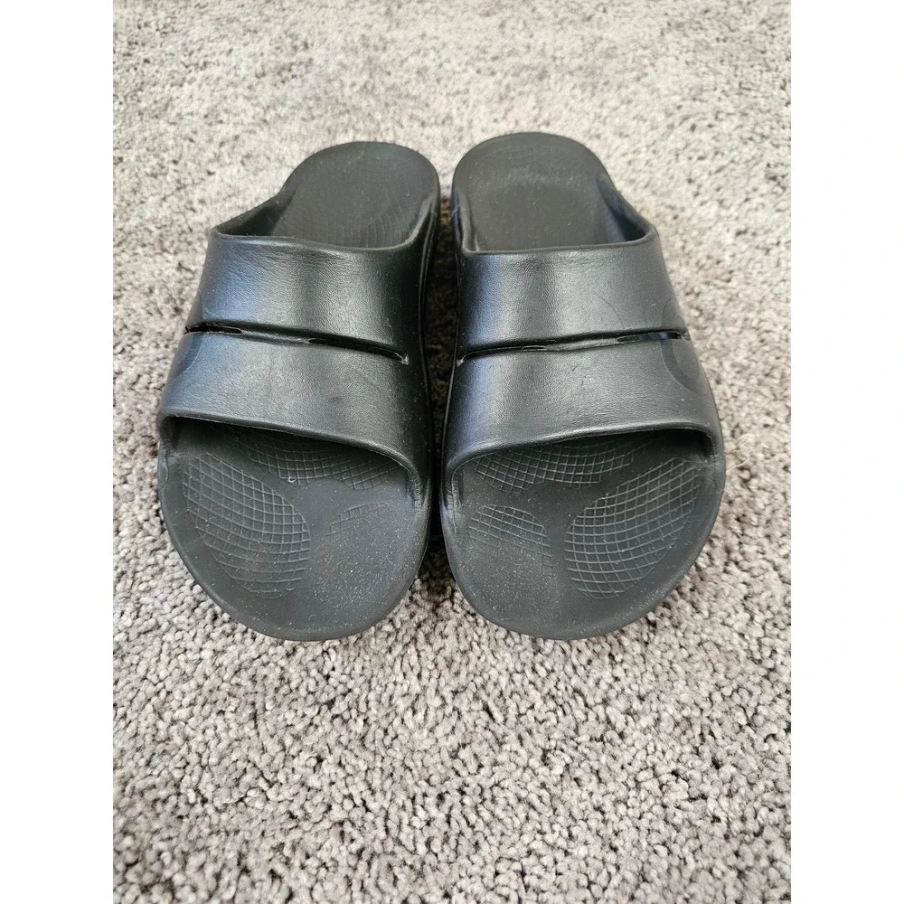 Oofos OOahh Sport Recovery Slides Black Mens 10 Womens 12 EU 43